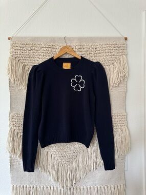 Le Lion Cashmere Blend Pearl Detail Sweater